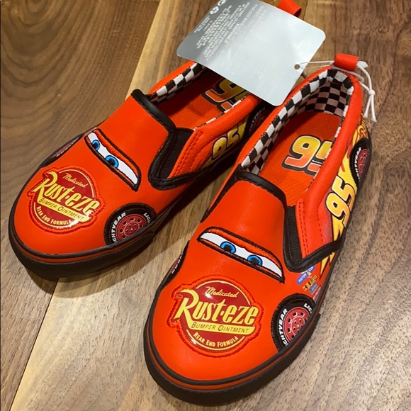 lightning mcqueen slip on shoes